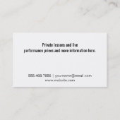 音楽シート 名刺 (裏面)