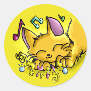音楽シール ラウンドシール