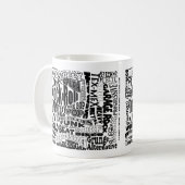 音楽ジャンルのコーヒー・マグ コーヒーマグカップ (正面左)