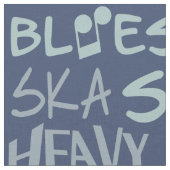 音楽ジャンル単語コラージュカスタム生地 ファブリック (クローズアップ)