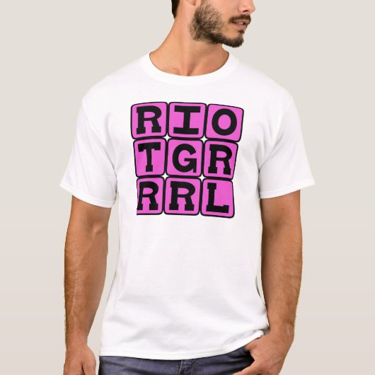 音楽ジャンルRiot Grrrl Tシャツ (正面)