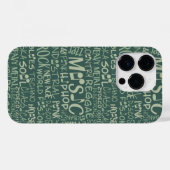 音楽ジャンルWordコラージュケース Case-Mate iPhoneケース (裏面 (横))