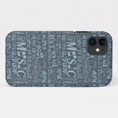 音楽ジャンルWordコラージュケース Case-Mate iPhoneケース (裏面(横))