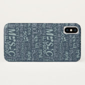 音楽ジャンルWordコラージュケース Case-Mate iPhoneケース (裏面(横))