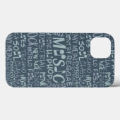 音楽ジャンルWordコラージュケース Case-Mate iPhoneケース (裏面 (横))