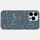 音楽ジャンルWordコラージュケース Case-Mate iPhoneケース (裏面 (横))
