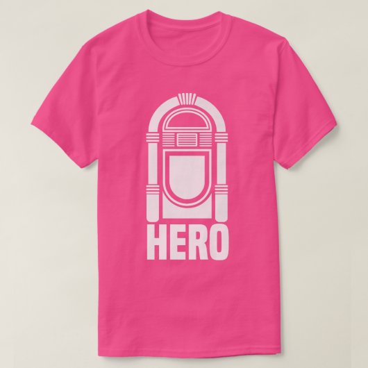 音楽ジュークボックスヒーロー音楽カラオケラバー1877 Tシャツ (デザイン正面)