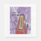 音楽ジュークボックス紙ナプキン スタンダードランチョンナプキン (正面)