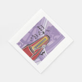 音楽ジュークボックス紙ナプキン スタンダードランチョンナプキン (角)