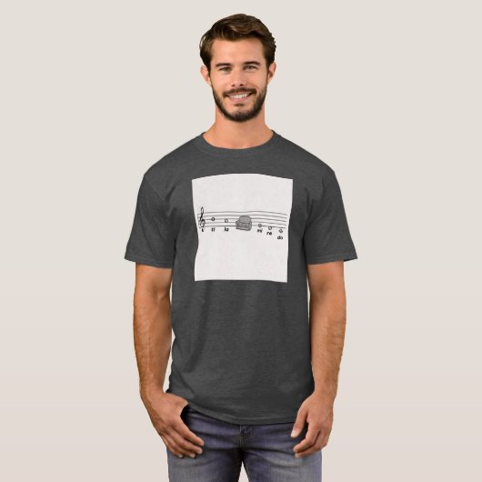 音楽ジョーク Tシャツ (正面フル)