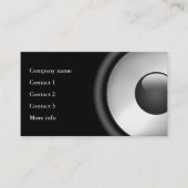 音楽スカッコいいピエレガントーカーデザイン 名刺 (正面)