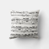 音楽スコアの枕2 クッション (裏面)