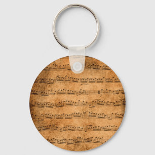 音楽スコアのkeychain キーホルダー