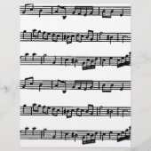 音楽スコア折り紙紙 (正面)