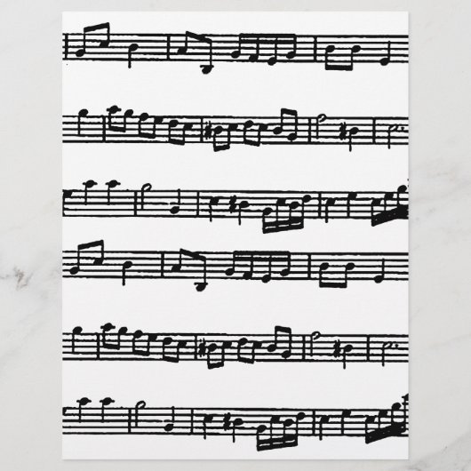 音楽スコア折り紙紙 (裏面)