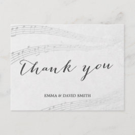 音楽スタイリッシュノートありがとう ポストカード