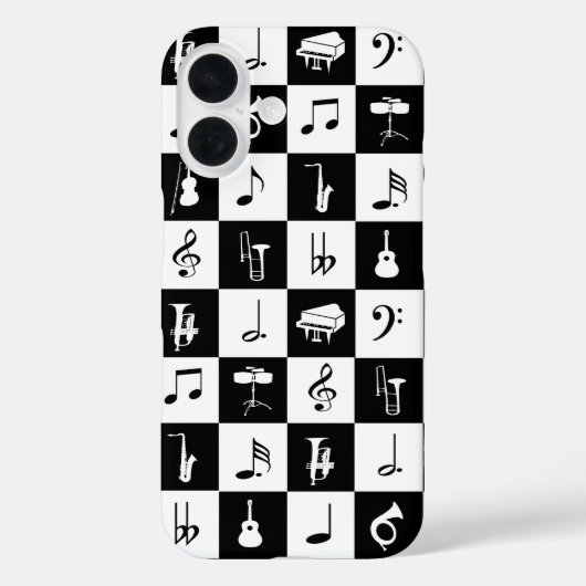 音楽スタイリッシュ注モダンおよび楽器 Case-Mate iPhoneケース (裏面)