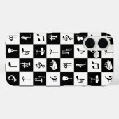 音楽スタイリッシュ注モダンおよび楽器 Case-Mate iPhoneケース (裏面 (横))
