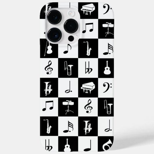 音楽スタイリッシュ注モダンおよび楽器 Case-Mate iPhoneケース (裏面)