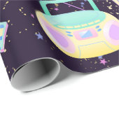 音楽スタイル90年代パターン ラッピングペーパー (ロールコーナー)