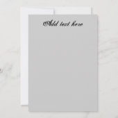 音楽スタイル_招待状 招待状 (裏面)