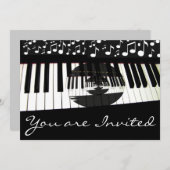 音楽スタイル_招待状 招待状 (正面/裏面)