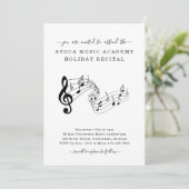 音楽スタジオ ピアノ ヴァイオリン 声楽 発表会 ご招待 招待状 (スタンド正面)