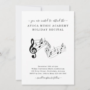 音楽スタジオ ピアノ ヴァイオリン 声楽 発表会 ご招待 招待状