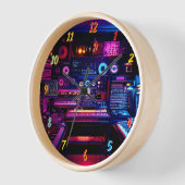 音楽スタジオ 壁時計 (傾斜)