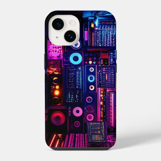 音楽スタジオ iPhoneケース (裏面)