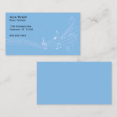 音楽スタッフウェーブミュージック先生 名刺 (正面/裏面)