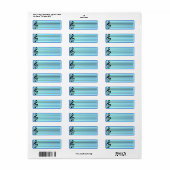 音楽スタッフ3 ラベル (フルシート)