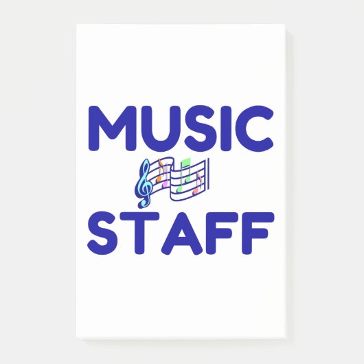 音楽スタッフ ポストイット (正面)