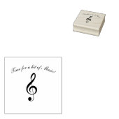 音楽スタンプの時間 ラバースタンプ (押印)