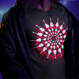 音楽スタンプギタクールーロック Tシャツ