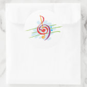 音楽ステッカー ラウンドシール (バッグ)