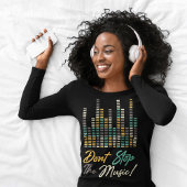 音楽ストップを聞くな Tシャツ