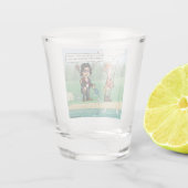 音楽ストリーミングパおもしろいンショットグラス ショットグラス (裏面)