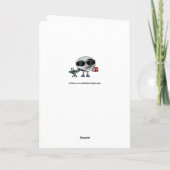 音楽ストリーミングパニー誕生日カード カード (裏面)