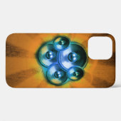 音楽スピーカーとオレンジ色の日が差すことCase-Mate iPhon Case-Mate iPhoneケース (裏面 (横))