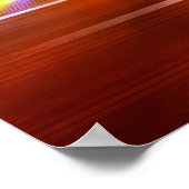 音楽スピーカーとパーティーライト ポスター (角)