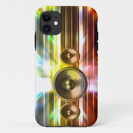 音楽スピーカーとパーティーライト Case-Mate iPhoneケース (裏面)