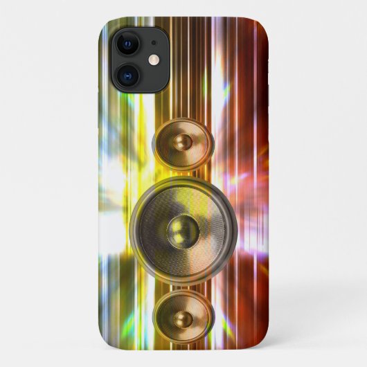 音楽スピーカーとパーティーライト Case-Mate iPhoneケース (裏面)