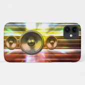 音楽スピーカーとパーティーライト Case-Mate iPhoneケース (裏面(横))