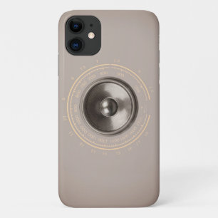 音楽スピーカーとレトロラジオダイヤル iPhone 11 ケース