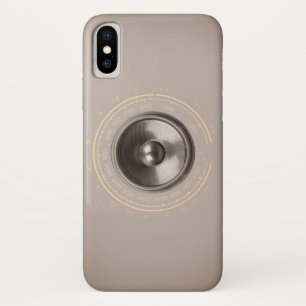 音楽スピーカーとレトロラジオダイヤル iPhone X ケース