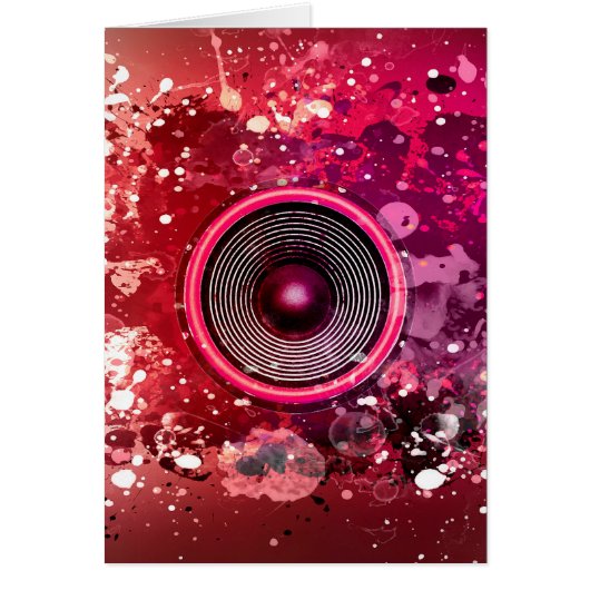 音楽スピーカーと絵を描（ばちゃばちゃ）跳ねる (正面)