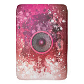 音楽スピーカーと絵を描(ばちゃばちゃ)跳ねる バスマット (正面縦)