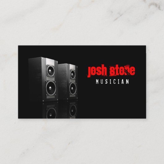 音楽スピーカーの名刺 名刺 (正面)
