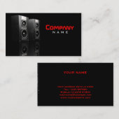 音楽スピーカーの名刺 名刺 (正面/裏面)